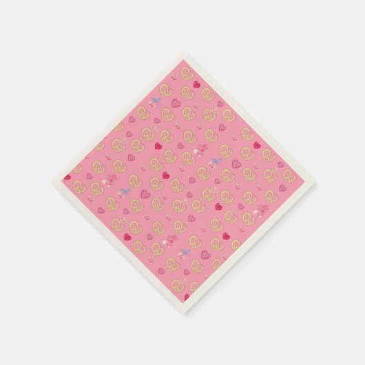 Serviette En Papier Mikitiez mignon bretzel pain douillet pâte valenti (Coin)