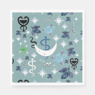 Serviette En Papier Mikitiez serpent serpent magie sorcière