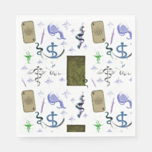 Serviette En Papier Mikitiez serpent serpent magie sorcière