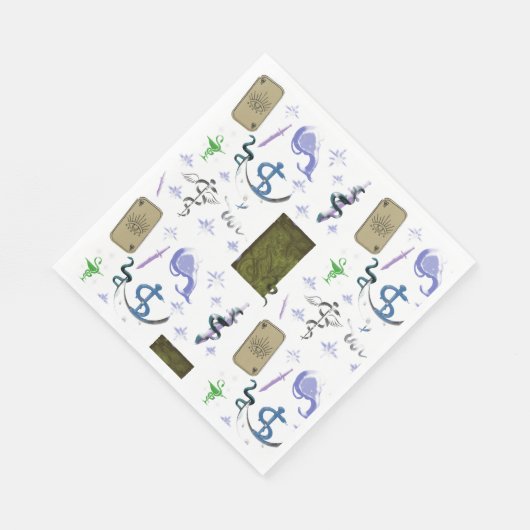Serviette En Papier Mikitiez serpent serpent magie sorcière (Coin)