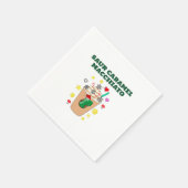 Serviette En Papier Mikitiez Trex dinosaure icedcoffee caramel xmas (Coin)