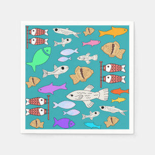 Serviette En Papier Mikitiez venus mermaid pêche été