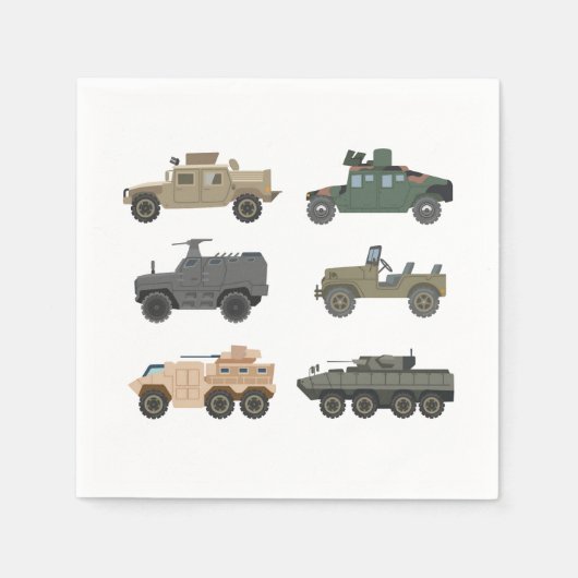Serviette En Papier Military Paper Napkins (Devant)