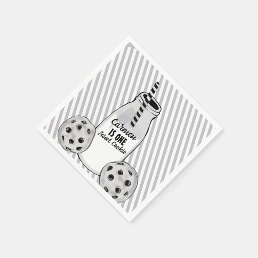 Serviette En Papier Milk and Cookie Sweet One First Birthday (Coin)