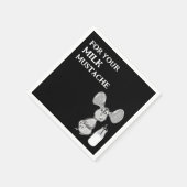 Serviette En Papier Milk Mustache Mouse First Birthday (Coin)