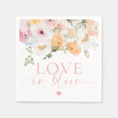 Serviette En Papier Millie Floral Aimer Dans La Fête des mariées Bloom (Devant)