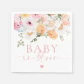 Serviette En Papier Millie Floral Baby Dans Le Baby shower Bloom (Devant)