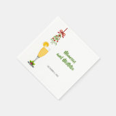 Serviette En Papier Mimosas et serviettes de Noël Mistletoe (Coin)