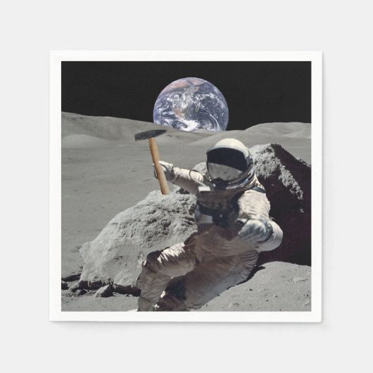 Serviette En Papier Mine La Lune (Devant)