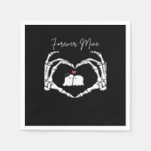 Serviette En Papier Mine, Valentines Classic - Squelette Mains Entendr (Devant)