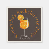 Serviette En Papier Mini Aperol Spritz Bachelorette Party (Devant)