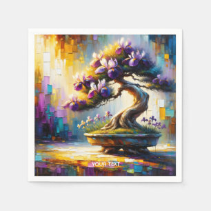 Serviette En Papier Mini arbre violet mou Imaginaire