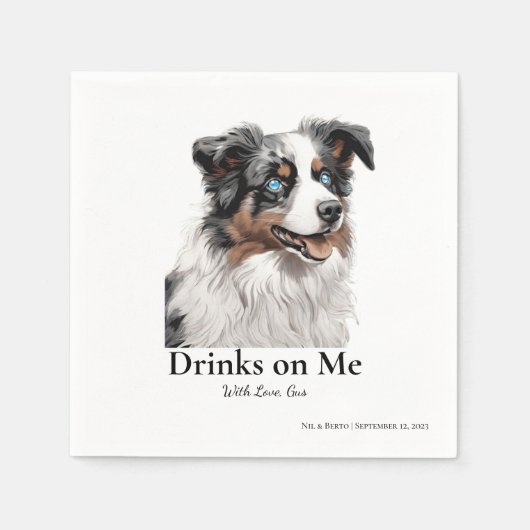 Serviette En Papier Mini Aussie (Devant)