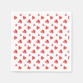 Serviette En Papier MINI COEURS Standard Papier à cocktail serviettes (Devant)