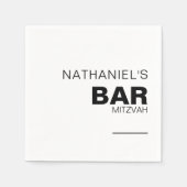 Serviette En Papier Mini Élégant Formal Bar Mitzvah serviettes (Devant)