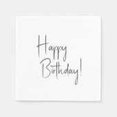 Serviette En Papier Mini-genre Neutre Joyeux anniversaire (Devant)