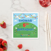 Serviette En Papier Mini Golf Putt Putt Boys Anniversaire (En situation)