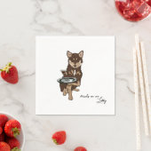 Serviette En Papier Mini Husky Mariage (En situation)