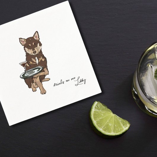 Serviette En Papier Mini Husky Mariage