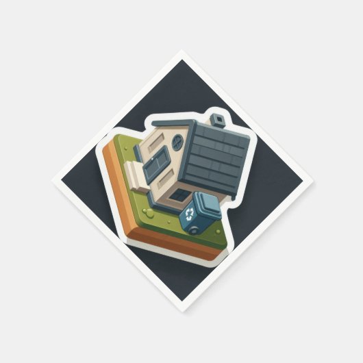 Serviette En Papier Mini maison (Coin)