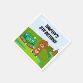 Serviette En Papier Mini Putt Putt Anniversaire mignonne Gopher (Coin)