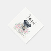 Serviette En Papier Miniature Schnauzer Chien Mariage Cocktail Cocktai (Coin)
