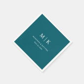 Serviette En Papier Minimal and Chic | Wedding Napkins (Coin)