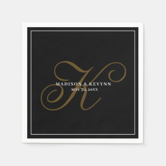 Serviette En Papier Minimal and Chic  | Wedding Napkins