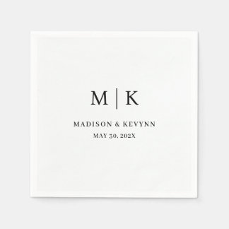 Serviette En Papier Minimal and Chic | Wedding Napkins