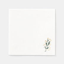 Minimal Botanical | Soft Greenery & Gold Accent