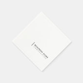 Serviette En Papier Minimal Consulting Company Typographie moderne (Coin)