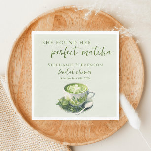 Serviette En Papier Minimal Elle a trouvé son thé matcha parfait pour