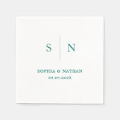 Serviette En Papier Minimal et chic | MARIAGE (Devant)