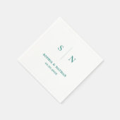 Serviette En Papier Minimal et chic | MARIAGE (Coin)