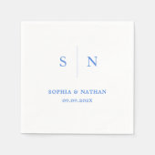 Serviette En Papier Minimal et chic | MARIAGE (Devant)