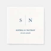 Serviette En Papier Minimal et chic | MARIAGE (Devant)