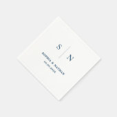 Serviette En Papier Minimal et chic | MARIAGE (Coin)