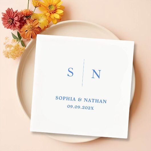 Serviette En Papier Minimal et chic | MARIAGE