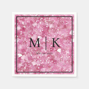 Serviette En Papier Minimal et chic Mariage Parties scintillant Past