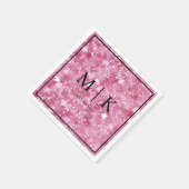 Serviette En Papier Minimal et chic | Mariage Parties scintillant Past (Coin)