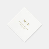 Serviette En Papier Minimal et chic | Napkins Mariage (Coin)