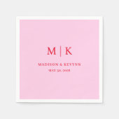 Serviette En Papier Minimal et chic | Napkins Mariage (Devant)