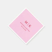 Serviette En Papier Minimal et chic | Napkins Mariage (Coin)
