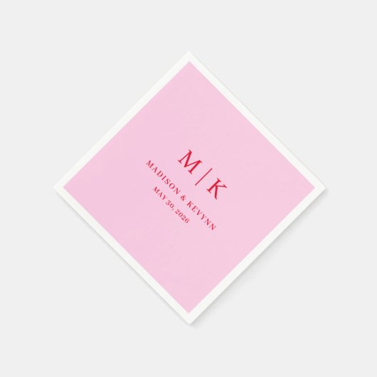 Serviette En Papier Minimal et chic | Napkins Mariage (Coin)