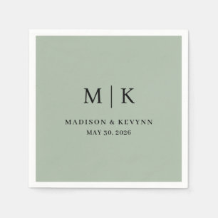Serviette En Papier Minimal et chic   Napkins Mariage