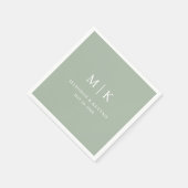 Serviette En Papier Minimal et chic | Napkins Mariage (Coin)