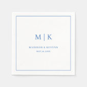 Serviette En Papier Minimal et chic | Napkins Mariage (Devant)