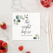 Serviette En Papier Minimal La Nuit Avant Les Serviettes (En situation)