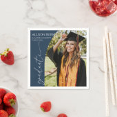 Serviette En Papier Minimal Minimalist Photo Arch Graduation (En situation)