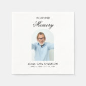 Serviette En Papier Minimal Simple Photo Arch Memorial (Devant)